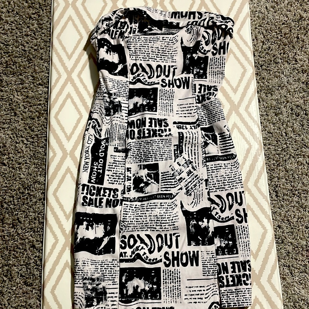 Newspaper mini dress from Garage XS